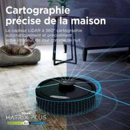 Shark Matrix Plus RV2620WAEU - Robot aspirador y fregador 2 en 1 con vaciado automático y limpieza de esquinas y ángulos