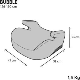Silla elevadora de coche - NANIA - Burbuja - Grupo 3 - 126-150 cm - I-Size - Con cinturón - Negra Silla elevadora de coche - NANIA - Burbuja - Grupo 3 - 126-150 cm - I-Size - Con cinturón - Negra