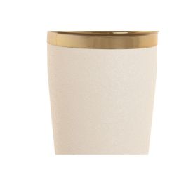 DKD Home Decor Coctelera Loft Blanco Dorado Acero Inoxidable 9.5 x 22 x 9.5 cm