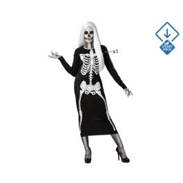 Disfraz Esqueleto Mujer Negro Halloween Talla XS-S