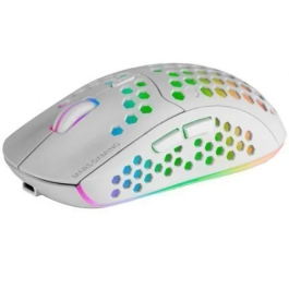 MARS GAMING MMW3 Ratón Inalámbrico Gaming 3200 DPI Blanco RGB Flow