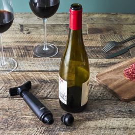 Cook Concept Bomba Vacío Botella con 2 Tapones para Vino