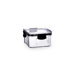 Quid Tarro PET Cocco 0,45 L Transparente con Tapa Hermética 4 Cierres, sin BPA, Reciclable Precio: 3.50000002. SKU: S2706337