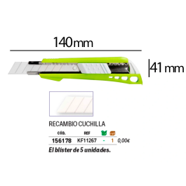 Q-connect Cúter de Plástico Ancho con Guía Metálica y Cuchilla de Cerámica 18 mm xd-43 Blíster 1 Unidad