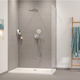 GROHE 34877000 Conjunto de Ducha Empotrado con Mezclador Termostático y Todo Tipo de Chorro Gris