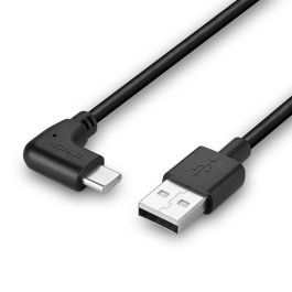 Lindy Cable USB 2.0 Type A a C 0.5m, 90° Ángulo Recto, 480Mbps