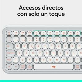 Teclado Logitech Pop Icon Blanco Qwerty Español QWERTY