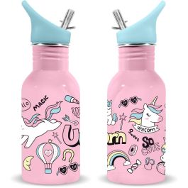 WATER REVOLUTION Cantimplora de Acero Inoxidable de 500ml con Diseño de Unicornio