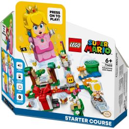 LEGO 71403 Super Mario Aventuras con Peach Starter Set - Figura Interactiva, Toad y Lemmy - Juguete de Construcción 6+ Años