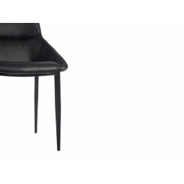 Sillon Negro Clasico Liso Con Borde Trenzado Giftdecor 50X87CM (2 Unidades) Sillon Negro Clasico Liso Con Borde Trenzado Giftdecor 50X87CM (2 Unidades)