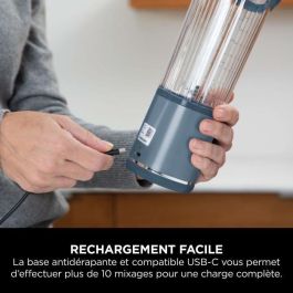 Batidora de vaso portátil Ninja AZUL, 530 ml, USB-C, apta para smoothies y bebidas frías, incluye vaso y tapa de viaje Batidora de vaso portátil Ninja AZUL, 530 ml, USB-C, apta para smoothies y bebidas frías, incluye vaso y tapa de viaje