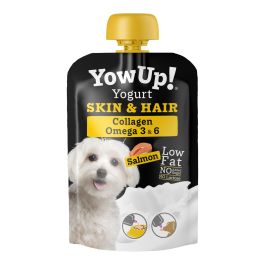 Yowup Suplemento Piel y Pelo Perro con Aceite Salmón, Omega 3, Colágeno y Vitamina E - Pack 3x115 gr