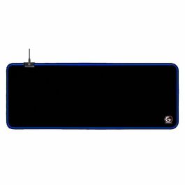 Gembird MP-GAMELED-L Alfombrilla de Ratón Gaming LED RGB Grande 800x300mm Negra con Base Antideslizante Alimentación USB
