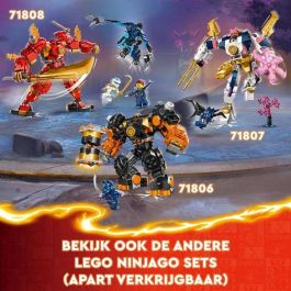 LEGO 71806 Meca Elemental de la Tierra de Cole Ninjago: El Renacer de los Dragones, Set de Construcción Articulado para Niños +7 años