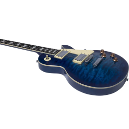 EKO Guitarra Eléctrica LS300 Tipo LP - Azul Quilted