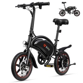 Bicicleta Eléctrica DYU DYU-D3S-001 Negro 250 W 10 Ah 14"