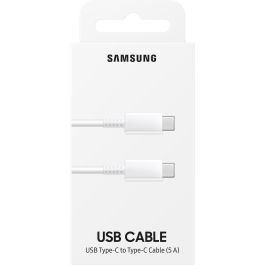 Samsung EP-DN975 Cable USB-C a USB-C, 1m, 5A/100W, Blanco