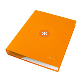 Antartik Carpeta A4 Forrada 4 Anillas 25 mm Redondas Color Mostaza