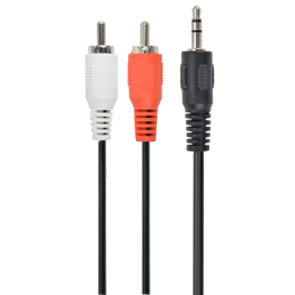 Gembird Cable de Audio Estéreo 3.5mm Macho a 2xRCA Macho (M/M) 2.5 Metros, Conexión para Equipo de Sonido, Negro/Rojo/Blanco Precio: 4.49999968. SKU: S5610980