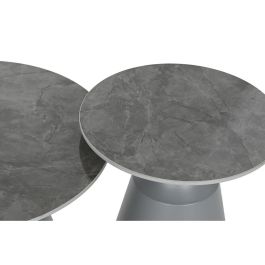 Mesita Auxiliar Moderno DKD Home Decor Gris 70 x 43 x 70 cm Set de 2