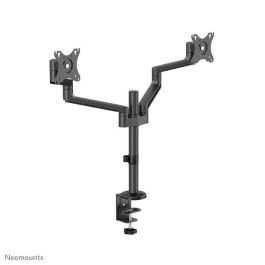 Neomounts DS60-425BL2 Soporte de Escritorio para 2 Monitores de 17-27" con Pinza/Atornillado y Ajuste de Altura, Negro