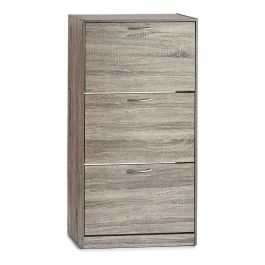 Giftdecor Zapatero de Madera 3 Pisos Gris Oscuro 60x116x24 cm Precio: 58.59000048. SKU: S3609067