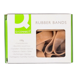 Q-connect Bandas Elásticas Número 12, 100 gr, 120x10 mm