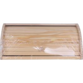 Quttin Panera de Madera con Persiana 40 x 25.5 x 18 cm para Cocina y Despensa (4 Unidades)