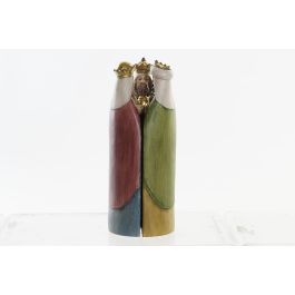 DKD Home Decor Figura de Navidad Tradicional Multicolor de Resina, Set de 4 Unidades, 4x19x19 cm