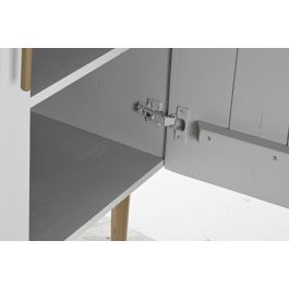 DKD Home Decor Armario Glam Hiras Blanco Dorado 45 x 110 x 85 cm