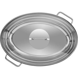 WMF Bräter con Tapa de Cristal y Termómetro para Cocina