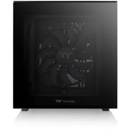 Thermaltake Divider 200 TG Black Micro Torre PC, Micro ATX/Mini-ITX, con Ventana de Vidrio Templado y USB-C