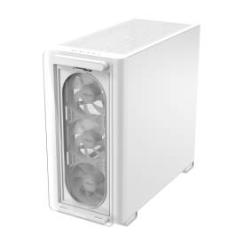 Asus A23 PLUS TG ARGB WHITE - Torre PC Blanco, micro ATX/Mini-ITX, 3x120mm Ventiladores, Ref. 90DC00K3-B19010
