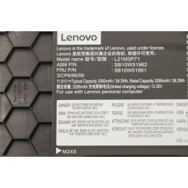 Lenovo Batería interna Lithium-ion para Lenovo ThinkPad T14 Gen 4, 39.3Wh, 3 celdas