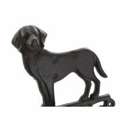 DKD Home Decor Campana de Hierro Colado con Cuerda para Terraza y Jardín Marrón Oscuro, Pack de 2 Unidades, 15x24x14 cm