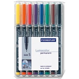 STAEDTLER Lumocolor S Rotuladores Permanentes, Punta Fina 0.4 mm, Colores Surtidos (Negro, Azul, Marrón, Verde, Naranja, Rojo, Violeta, Amarillo) Precio: 31.78999967. SKU: B1AN4QDLGK