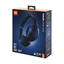 JBL TOUR ONE M3 Auriculares Bluetooth Diadema Over-Ear, Cancelación Activa de Ruido Adaptativa, Sonido Hi-Res, 50 Horas Batería, Azul