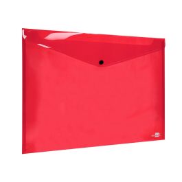 Carpeta Liderpapel Dossier Broche 44243 Polipropileno Din A3 Rojo Translucido 10 unidades