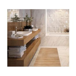 Bamboo Cool Alfombra de Bambú 160x240cm - Natural, Antideslizante, Interior/Exterior