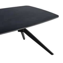 Mesa Centro Negro Piedra Sinterizada 120 X 60 X 42 cm