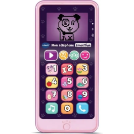 Vtech Mi Teléfono Emocional Rosa - 12 Teclas - 50 Frases - Idioma Francés