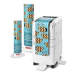 OKI C824dn Impresora LED Color A3 1200x600 DPI 26 ppm, Conexión Ethernet y NFC, Lista para Redes, para Hogar y Oficina