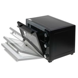 Adler ad 6026 Horno Eléctrico con Convección y Asador, 1800W, 48L, Acero Inoxidable, 90-230°C, Temporizador 60 min