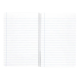 Liderpapel Cuaderno espiral A4 Wonder tapa plástico 80 hojas 90gr pauta ancha 3,5mm colores surtidos