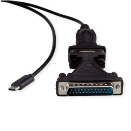 VALUE USB - Seriell Konverter-Kabel Typ C - RS232 schwarz 1,8m
