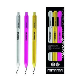 Boligrafo Mitama Retractil Coleccion Metalic Surtido Pack De 3 (3 Col.) Boligrafo Mitama Retractil Coleccion Metalic Surtido Pack De 3 (3 Col.) Precio: 3.50000002. SKU: B1B3CBRAYZ