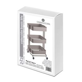Carrito Verdulero Gris Metal 44 x 36 x 73 cm Carrito Verdulero Gris Metal 44 x 36 x 73 cm