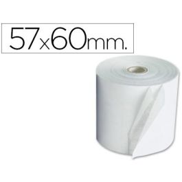 Exacompta Bobinas Para Calculadoras Y Cajas 60 gr 57x60x12x44 - 1 Pliegue Offset Blanco Paq. 10Ud