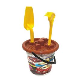 AVC Juego de Cubos de Playa con Pala, Rastrillo y Cedazo - Surtido de Colores - Modelos Surtidos