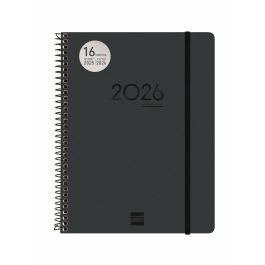 Finocam Agenda Ikon Espiral 16 Meses E10 Svv, Tapa PP Negro, Septiembre 2025-Diciembre 2026, Con Goma Elástica y Adhesivos Temáticos Finocam Agenda Ikon Espiral 16 Meses E10 Svv, Tapa PP Negro, Septiembre 2025-Diciembre 2026, Con Goma Elástica y Adhesivos Temáticos